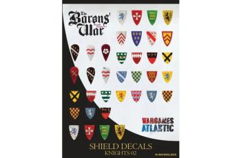 Image of Barons' War Shield Decals (02):  Knights 02--36 shield decals