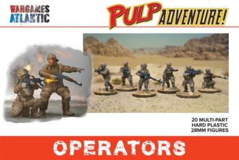 Image of Operators--20 multi-part hard plastic modern military figures