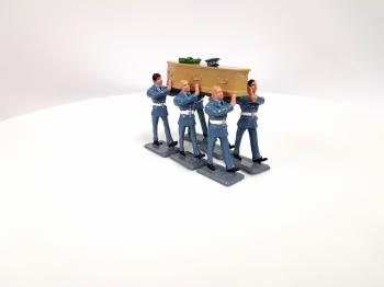 RAF Coffin Bearers--six RAF crew figures carrying a coffin--ONE IN STOCK. #51721