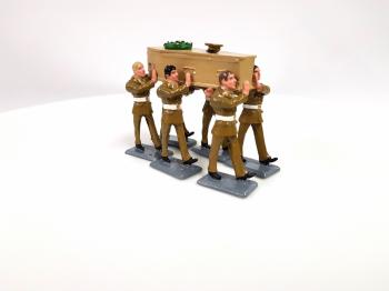 British Army Coffin Bearers--six British infantry figure scarrying a coffin--ONE IN STOCK. British Army Coffin Bearers--six British infantry figure scarrying a coffin--ONE IN STOCK. #51722