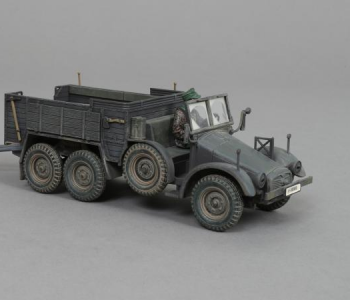 TRUCK ONLY!!! NO GUN!!! -- Krupp-Protze Truck Early War Grey Variant--single 6x4 German truck/artillery tractor with driver--RETIRED -- LAST ONE! #51723