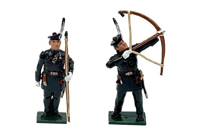 The Royal Company of Archers, The King's Bodyguard for Scotland--two painted figures--FOUR IN STOCK. #1 The Royal Company of Archers, The King's Bodyguard for Scotland--two painted figures--FOUR IN STOCK. #1