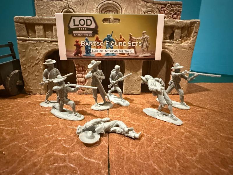 Mexican Militia Set #1--seven resin figures in seven poses--FIVE IN STOCK. #1 Mexican Militia Set #1--seven resin figures in seven poses--FIVE IN STOCK. #1