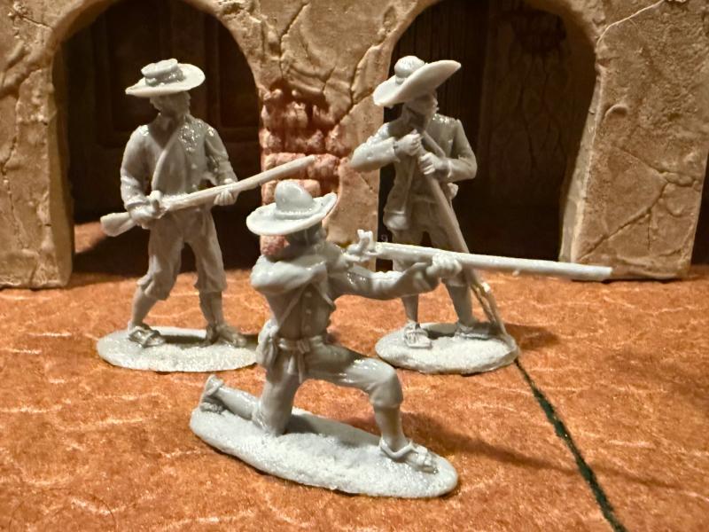 Mexican Militia Set #1--seven resin figures in seven poses--FIVE IN STOCK. #2 Mexican Militia Set #1--seven resin figures in seven poses--FIVE IN STOCK. #2