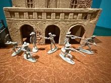 Image of Mexican Militia Set #2--seven resin figures in seven poses--FOUR IN STOCK.