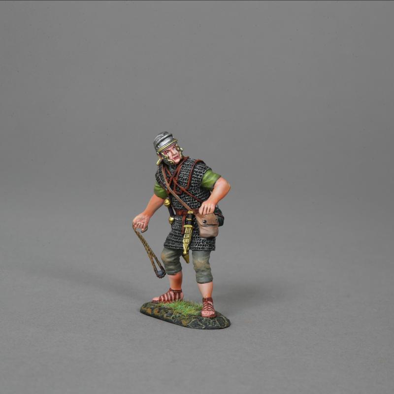 Two Roman Auxiliary Slingers Readying to Sling--two figures #2 Two Roman Auxiliary Slingers Readying to Sling--two figures #2