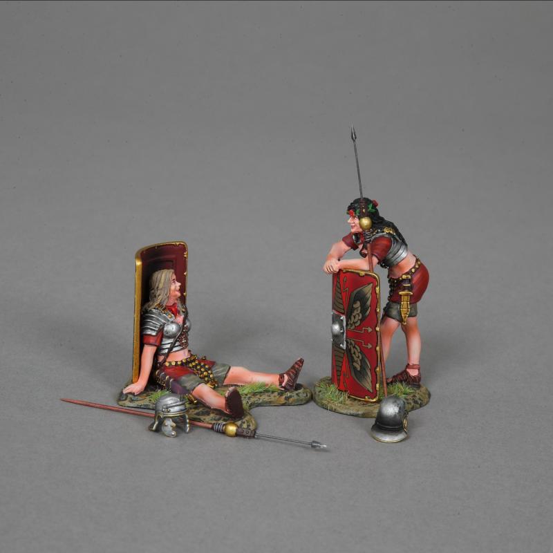 Aurelia and Anna, Female Legionnaires with Red Shields--two figures and accessories #1 Aurelia and Anna, Female Legionnaires with Red Shields--two figures and accessories #1