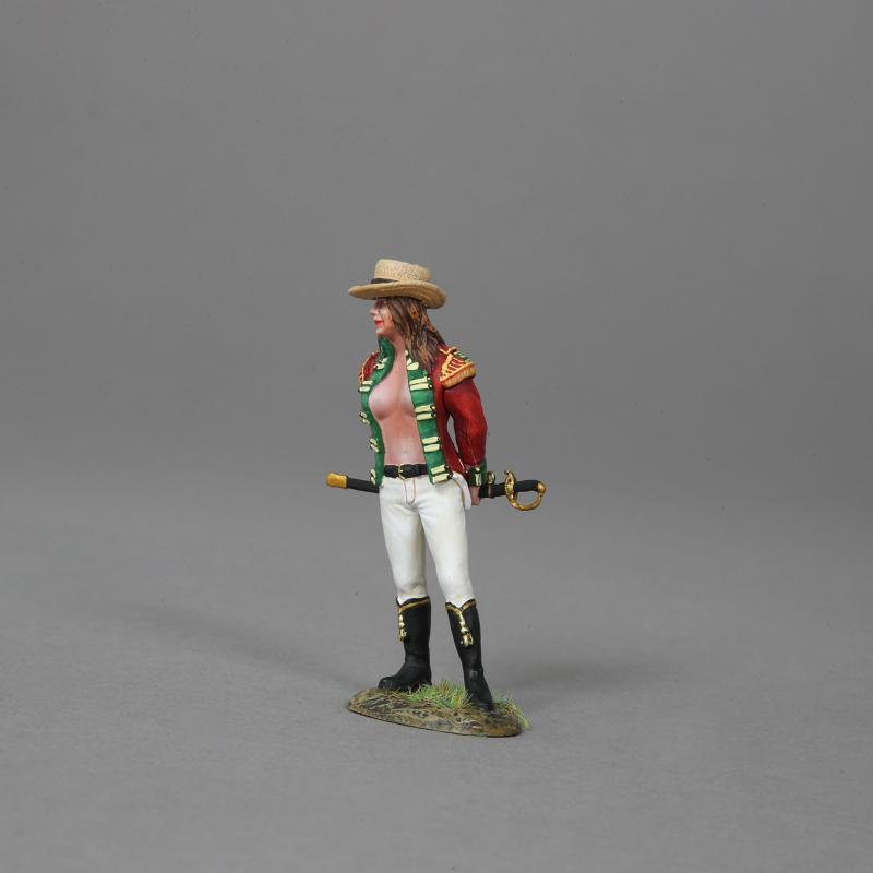 Fanny, in 11th of Foot red jacket and straw hat--single figure #3 Fanny, in 11th of Foot red jacket and straw hat--single figure #3