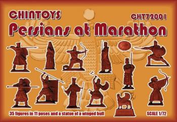 1/72 scale Persians At Marathon--35 figures in 11 poses and a statue of a winged bull #51758