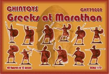 1/72 scale Greeks at Marathon (490 BCE)--48 figures in 12 poses #51759
