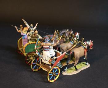 Image of Hittite and Egyptian War Chariots, The Battle of Kadesh, 1274 BCE, New Kingdom Egyptians, The Ancients--two boxes (HITT-04 & NKE-04)--DECEMBER SPECIAL OFFER ONLY!