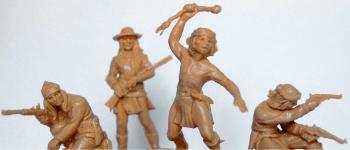 Apache Indians--four figures in four poses--THREE IN STOCK. #51798