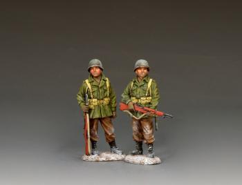 A Pair of G.I.s--two WWII-era U.S. Army figures #51809