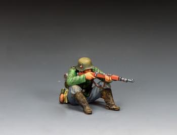 German Riflemen Sitting Firing #2--single seated Classic Wehrmacht Infantry figure (leaning forward) #51816