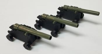 "Fortress Artillery", Three 30-Pound Parrot Guns, American Civil War, 1861-1865--three cannon and no crew #51831