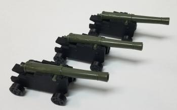 "Fortress Artillery", Three 24-Pound Cannons, American Civil War, 1861-1865--three cannon and no crew #51832