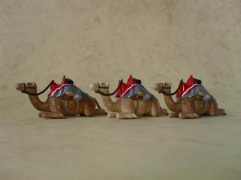 Camel Corps (Camels), Egypt and Sudan 1882-1898--three sitting camels--RETIRED--LAST ONE!! #51849