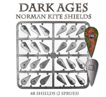 Image of 28mm Norman Kite Shields--48 plastic shields