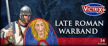 28mm Late Roman Warband--30 Infantry figures & 4 Heavy Cavalry figures (multi-part unpainted plastic figures) #51868