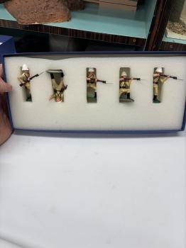 Officer & Four Marines, German Marine Infantry, Boxer Rebellion, 1900--five figures--RETIRED--LAST ONE!! #51844
