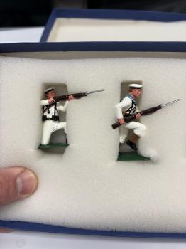 Officer & Four Sailors, French Sailors, Boxer Rebellion, 1900--five figures--RETIRED--LAST ONE!! #51846