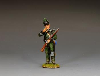 95th Rifleman Biting The Cartridge--single standing Napoleonic-era British figure #51905