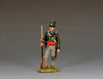 95th Rifles Standing Sergeant--single standing Napoleonic-era British figure #51906