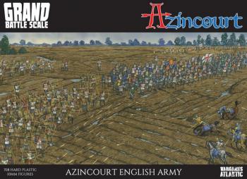 10mm Azincourt English Army--700+ unpainted plastic figures and 72 40mm x 20mm hard plastic bases #51919