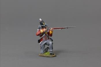 Image of Kneeling Firing Rifleman (Corporal), 28th (North Gloucestershire) Regiment of Foot, Napoleonic Wars--single figure #51926