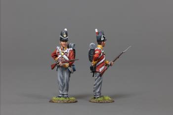 Image of Reloading #1, Corporal & Private, 28th (North Gloucestershire) Regiment of Foot, Napoleonic Wars, 28th (North Gloucestershire) Regiment of Foot, Napoleonic Wars--two figures #51927