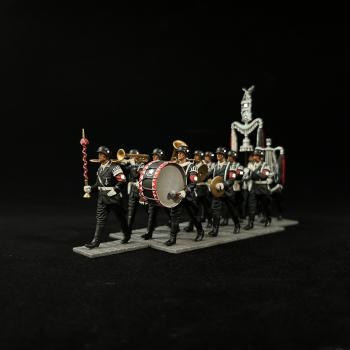 German WWII Military Band 12 Figures Set--twelve marching figures #51939