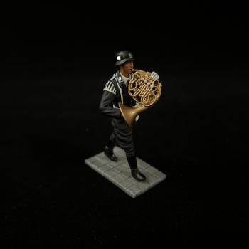 German WWII Military Band French Horn--single marching figure #51942