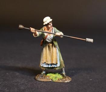 Molly Pitcher, American Artillery, The American War of Independence 1775-1783--single figure with ramrod/swabber #51968