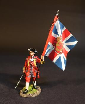 Standard Bearer, Dejean's Regiment of Foot, Cumberland's Army, The Battle of Culloden, 16th April 1745, The Jacobite Rebellion, 1745--single figure with flag #51971