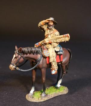 Jim Bridger, Army Frontier Scouts, United States Cavalry, The Battle of the Rosebud, 17th June 1876, The Black Hill Wars 1876-1877--single mounted figure #51976