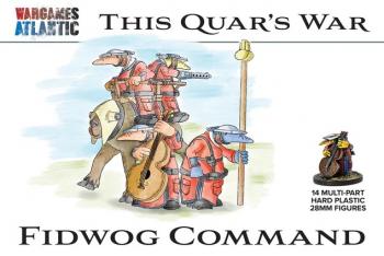 28mm Quar Fidwog Command--fourteen multi-part hard plastic figures #52001