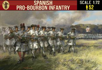 Spanish Pro-Bourbon Infantry in Square, War of Spanish Succession--52 figures #52009