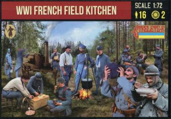 WWI French Field Kitchen--16 figures in 16 poses and 2 vehicles #52014