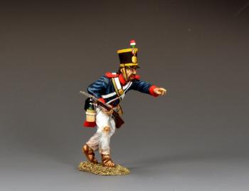 Soldier Pointing Forward, Santa Anna’s Infantry, Rembember the Alamo--single advancing figure #52031