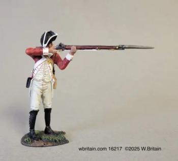 British 43rd Regiment of Foot 2nd Rank Standing Firing, 1780, AWI--single figure #52041