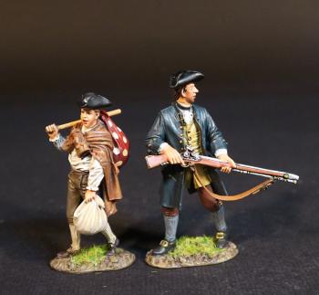 Image of Father and Son, Settlers and Refugees, The Eighteenth Century Collection--two figures #52066