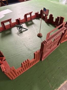 MPC Stockade Fort Lot #1-8 Walls, Gate, Blockhouse - TWO LOTS AVAILABLE!  #51409