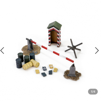 Image of Check Point I set, WWII Diorama Accessories Series--TWELVE AVAILABLE. #52109