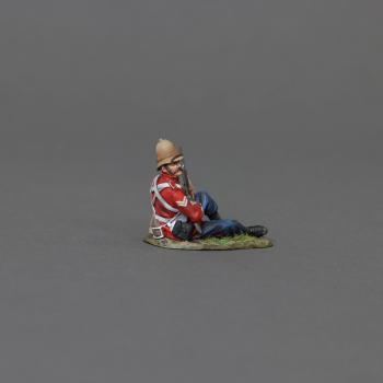 Image of Corporal Sitting Reloading, 24th Regiment of Foot, Anglo-Zulu Wars--single seated figure #52171