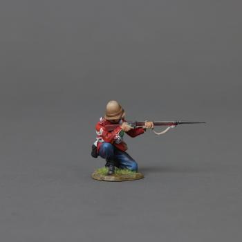 Image of Corporal Kneeling Firing, 24th Regiment of Foot, Anglo-Zulu Wars--single kneeling figure #52173