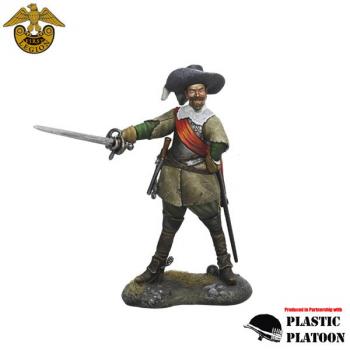 Image of Spanish Tercio Officer, The Thirty Years War (1618-1648)--single figure pointing with sword #52196