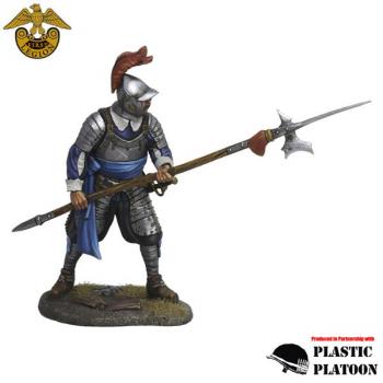 Image of Spanish Tercio Armored Sergeant, The Thirty Years War (1618-1648)--single figure wielding halberd #52197