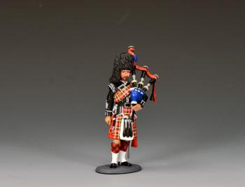 Scots Guards Pipe Major--single figure playing bagpipes #52227