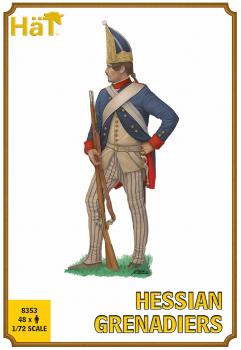 1/72 scale American War of Independence Hessian Grenadiers--48 figures in 12 poses #52239