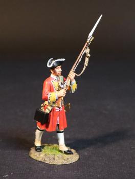 Line Infantry at the Ready, Dejean's Regiment of Foot, Cumberland's Army, The Battle of Culloden, 16th April 1745, The Jacobite Rebellion, 1745--single marching figure #52254